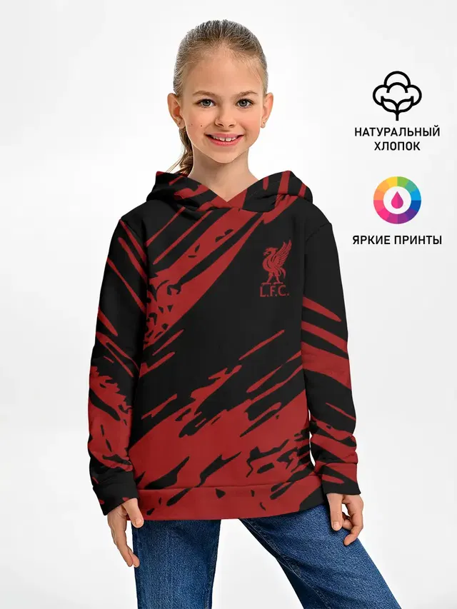 Детское худи с принтом «Soccer — Liverpool F.C.»