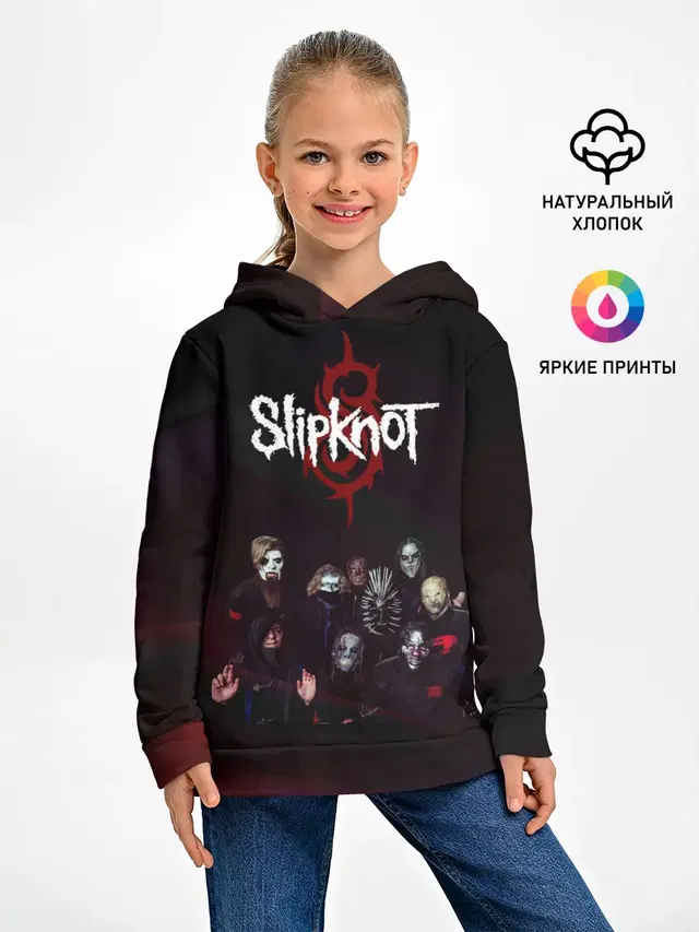 Детское худи с принтом «Slipknot»
