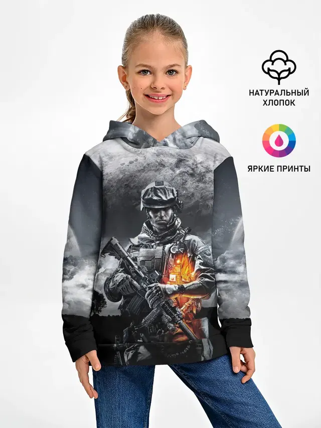 Детское худи с принтом «Soldier»