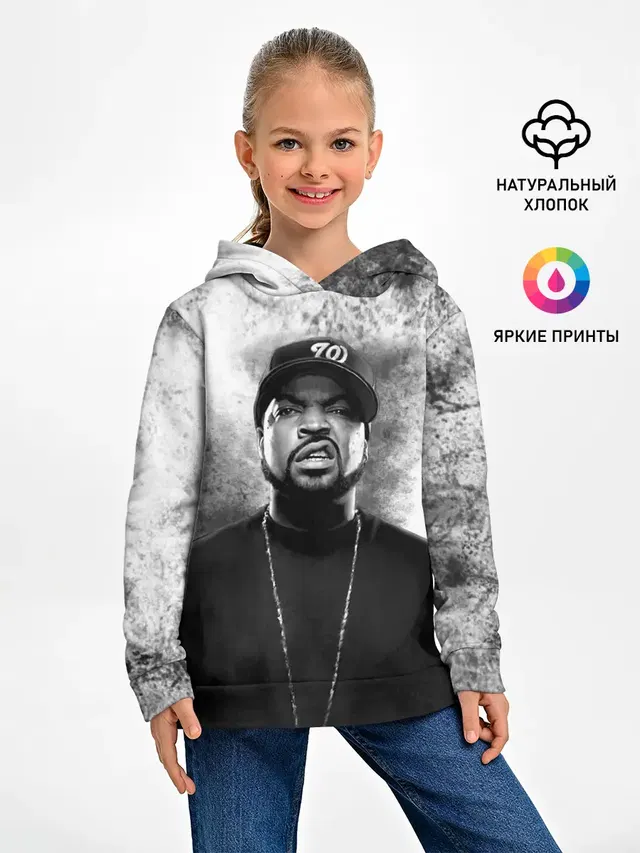 Детское худи с принтом «Ice Cube — Ice Cube | Айс Куб»