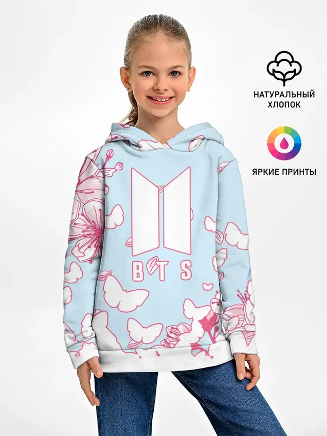 Детское худи с принтом «BTS»