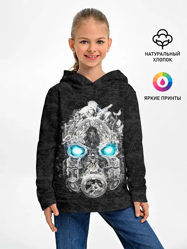 Детское худи с принтом «Разные игры — BORDERLANDS 3»