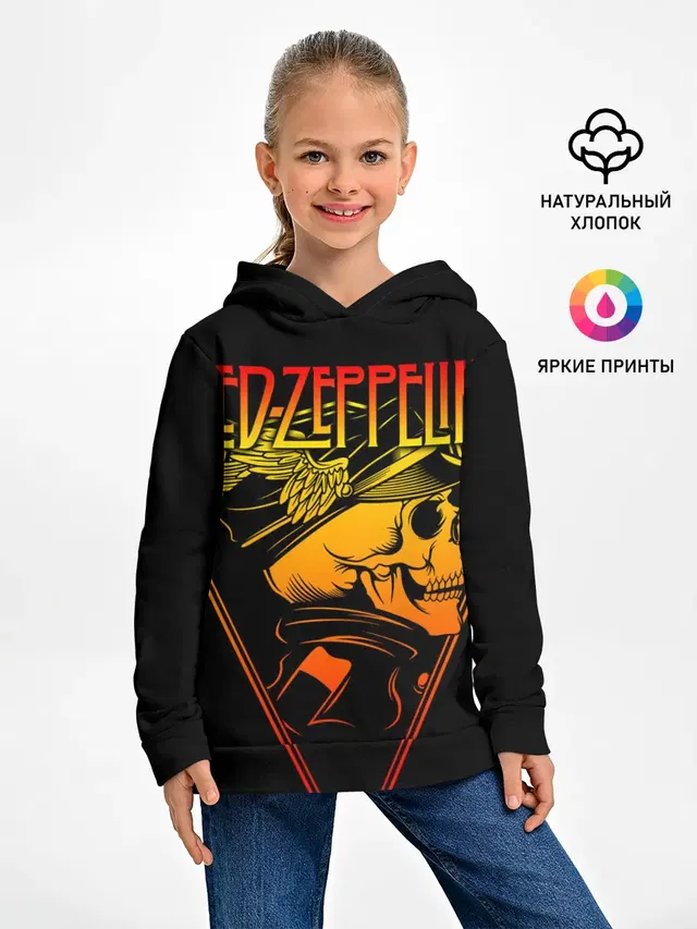 Детское худи с принтом «Led Zeppelin»
