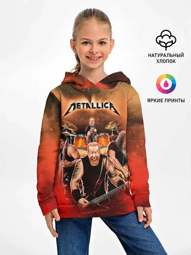 Детское худи с принтом «Metallica»