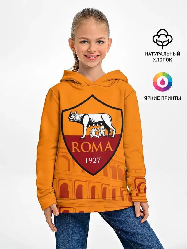 Детское худи с принтом «Roma»