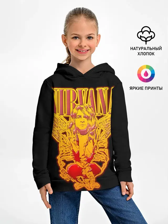 Детское худи с принтом «Nirvana»