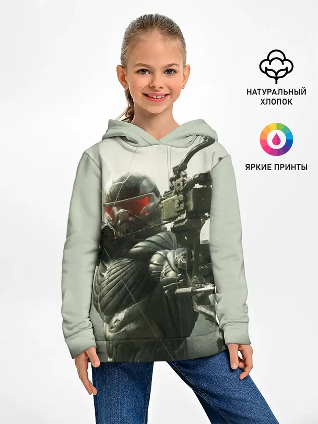 Детское худи с принтом «Игры — Crysis»