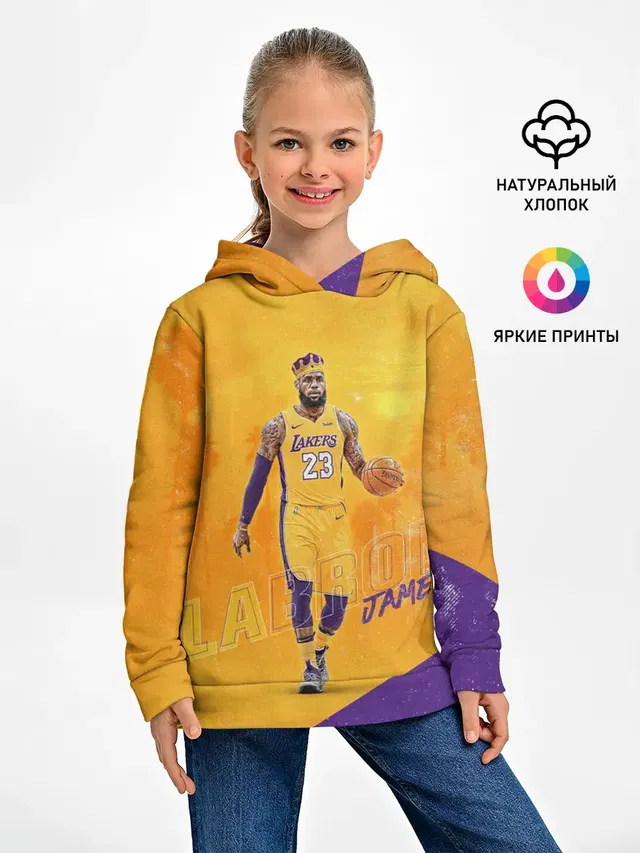 Детское худи с принтом «НБА — Lebron»