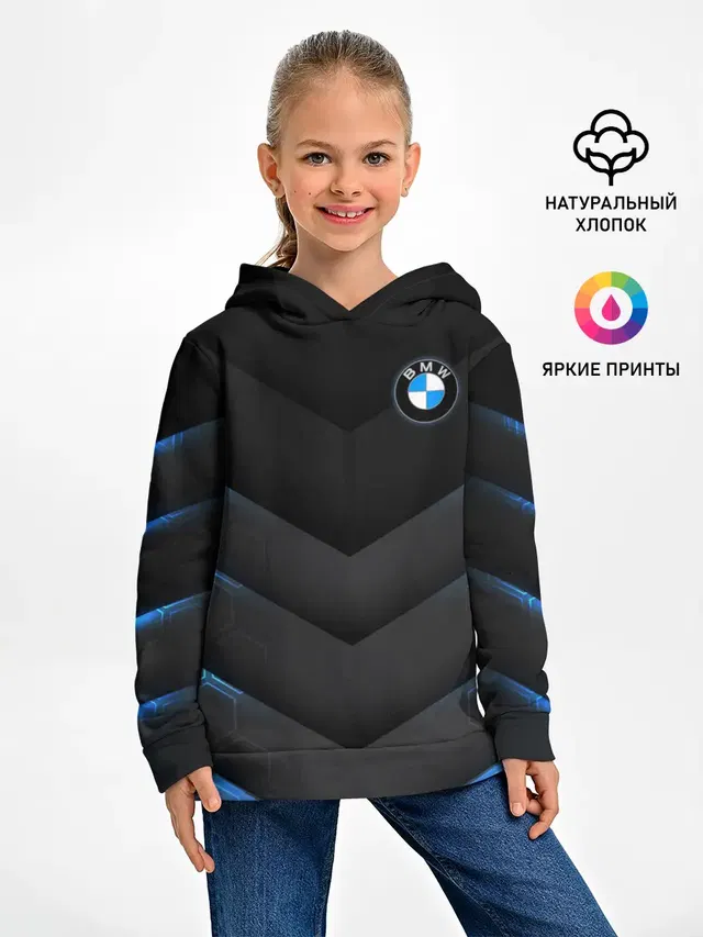 Детское худи с принтом «BMW»