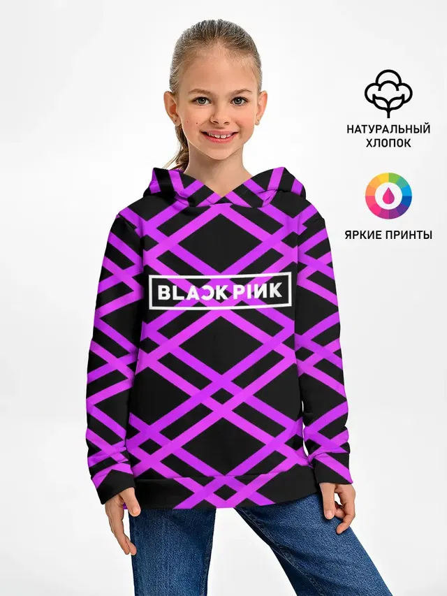 Детское худи с принтом «BlackPink»