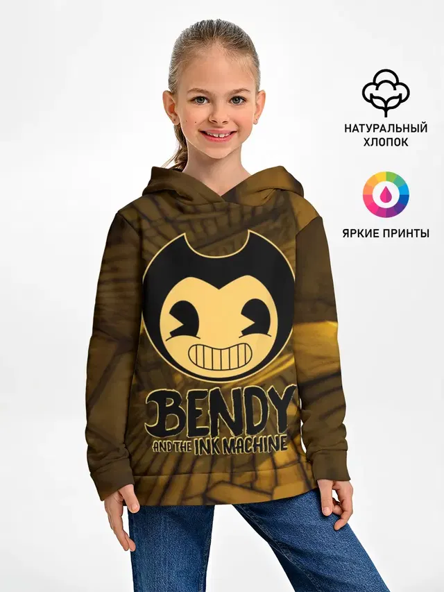 Детское худи с принтом «Bendy the Dancing Demon»