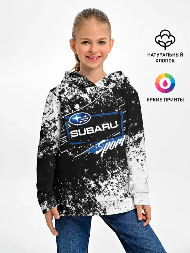 Детское худи с принтом «Sport — SUBARU SPORT»