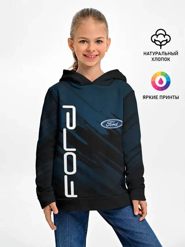 Детское худи с принтом «Ford»