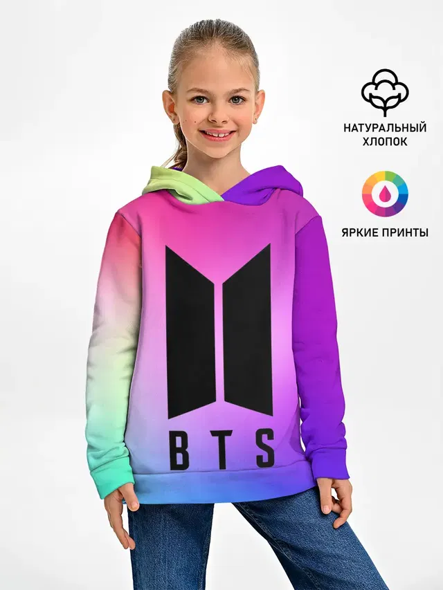 Детское худи с принтом «BTS»