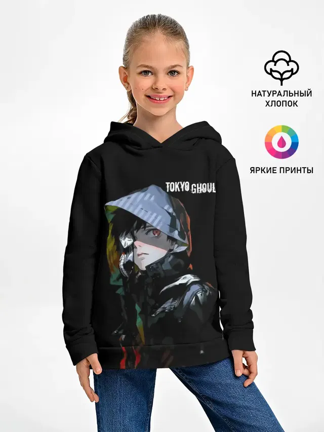 Канеки Кен с капюшоном