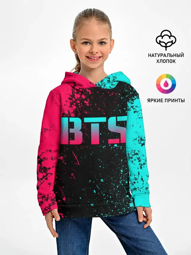 Детское худи с принтом «BTS»