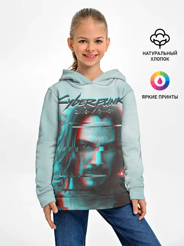 Детское худи с принтом «Cyberpunk 2077»