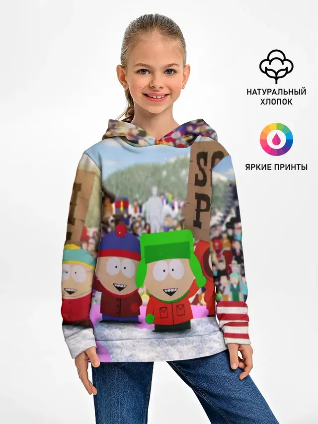 Детское худи с принтом «Мультфильмы — Южный Парк / South Park .»