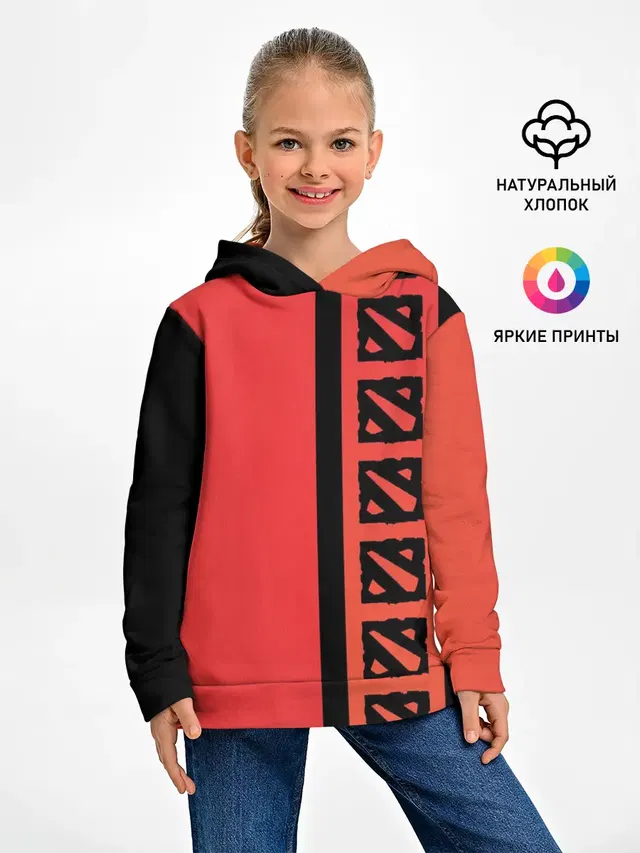 Детское худи с принтом «Two-tone design»