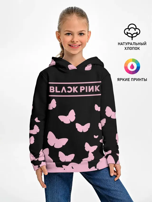 Детское худи с принтом «BlackPink»