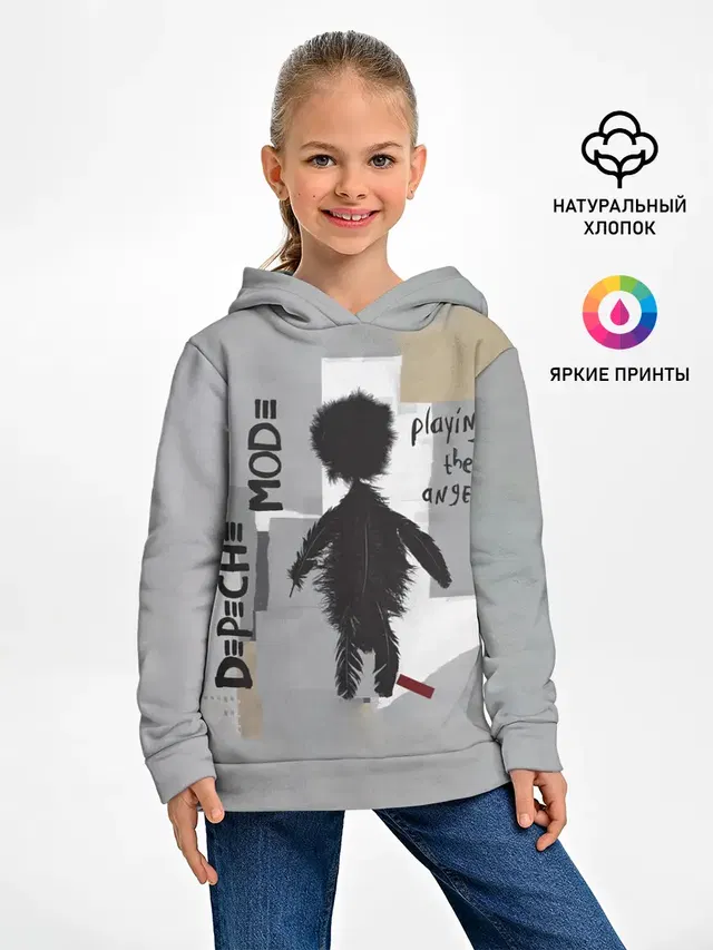 Детское худи с принтом «Playing the Angel — Playing the Angel - Depeche Mode»