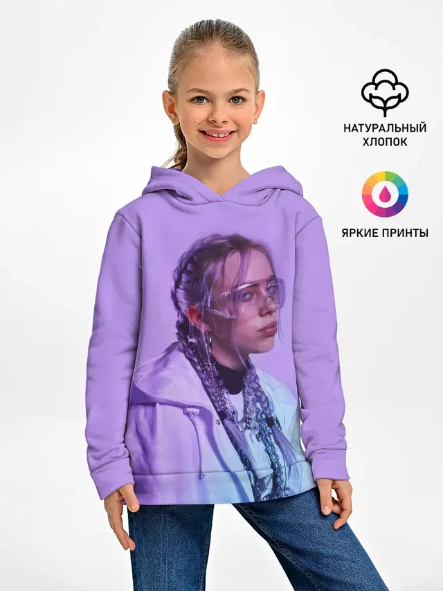 Детское худи с принтом «Billie Eilish»