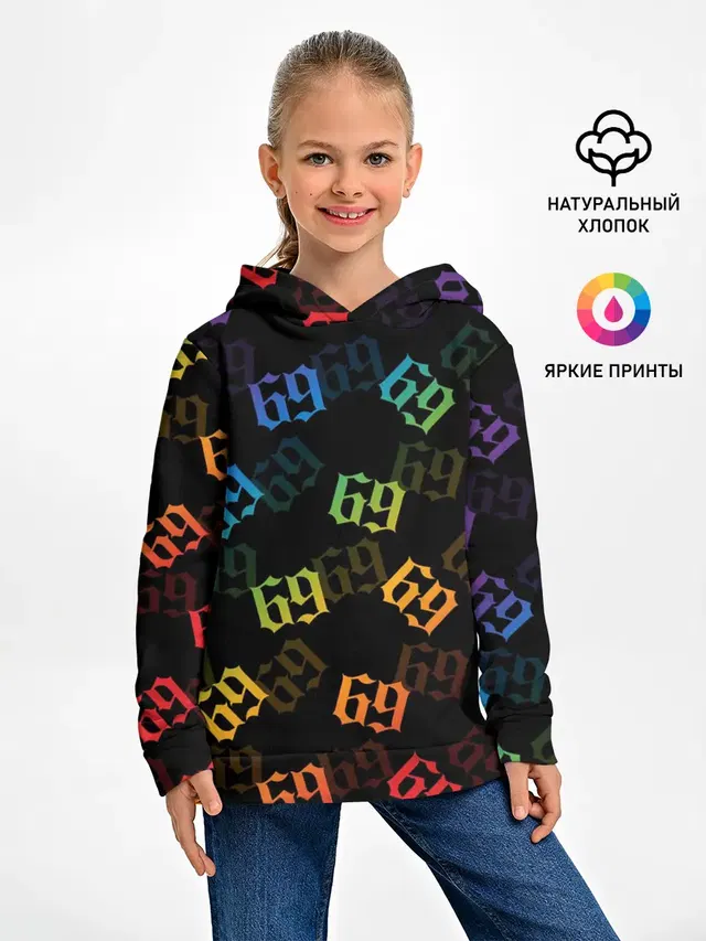 Детское худи с принтом «6IX9INE»