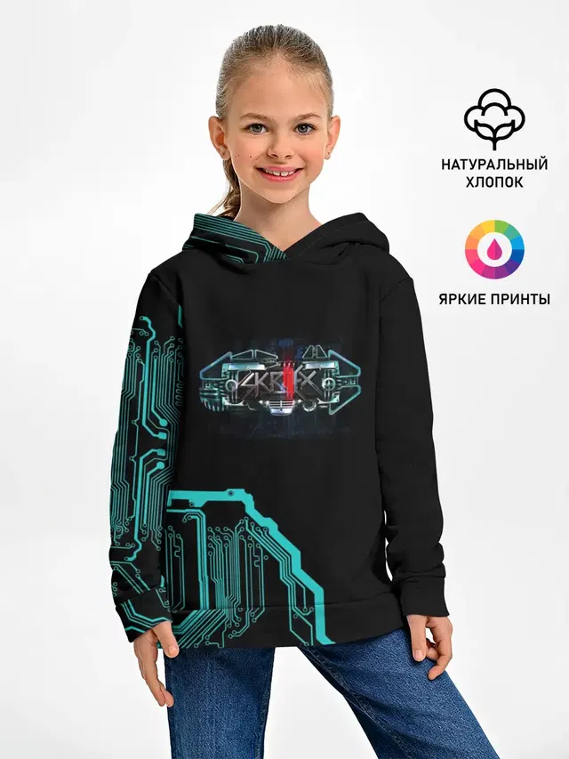 Детское худи с принтом «Skrillex»