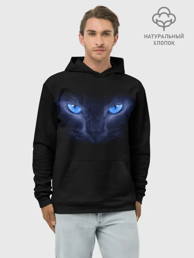 Кошка с голубыми глазами