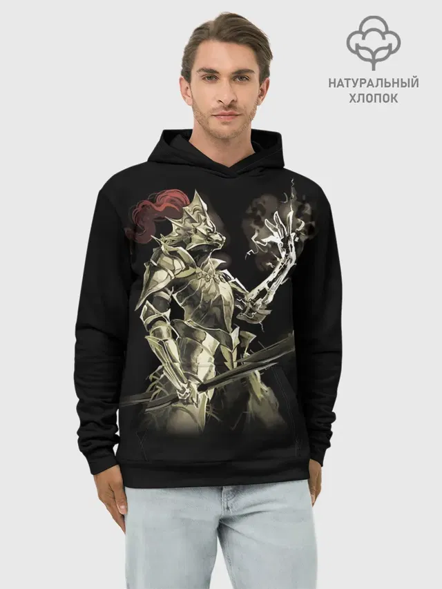 Худи мужской базовый хлопок с принтом «Dark Souls 12»