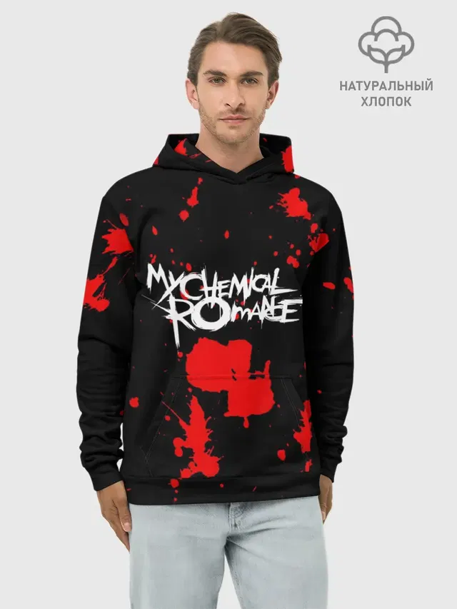 Худи мужской базовый хлопок с принтом «My Chemical Romance»