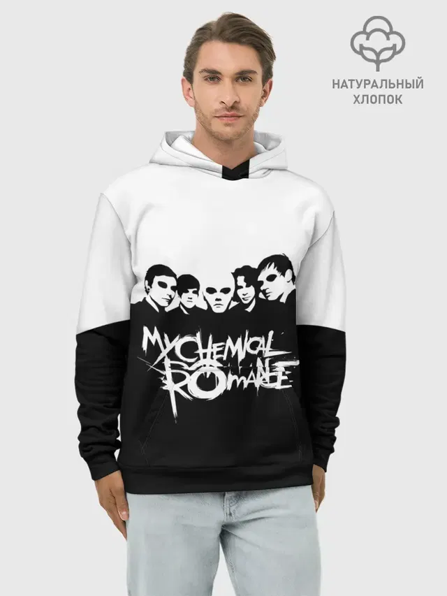 Худи мужской базовый хлопок с принтом «My Chemical Romance»