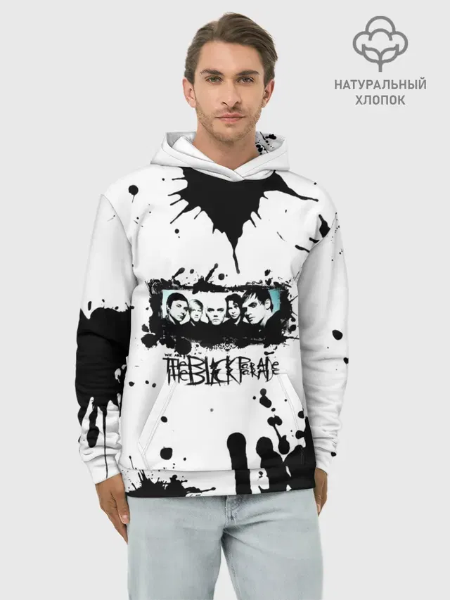 Худи мужской базовый хлопок с принтом «My Chemical Romance — We are the black parade»