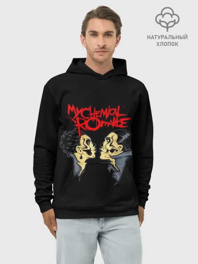 Худи мужской базовый хлопок с принтом «My Chemical Romance»