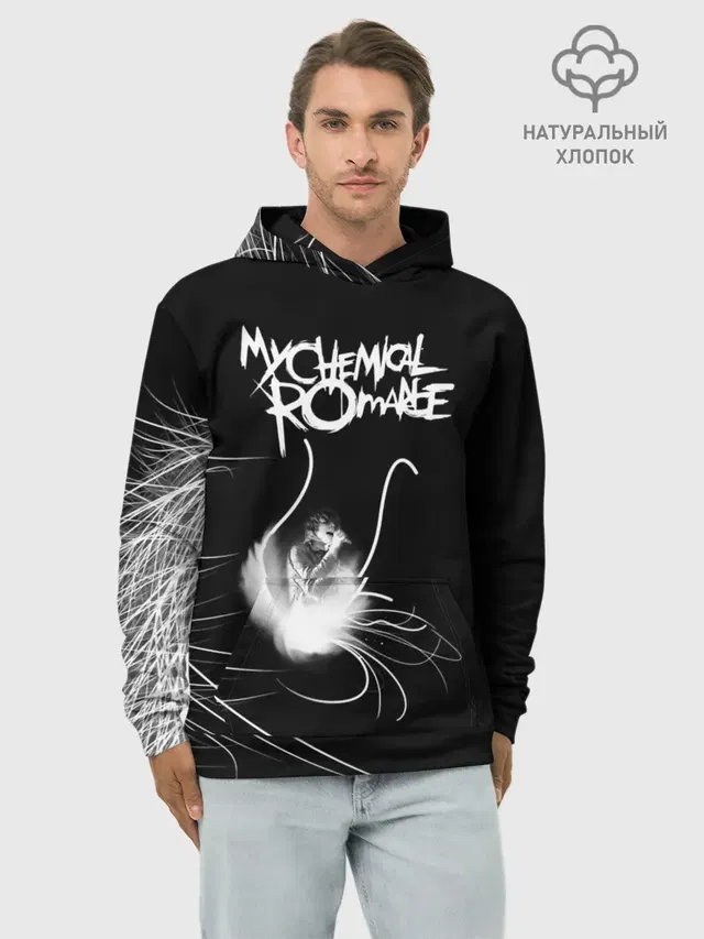 Худи мужской базовый хлопок с принтом «My Chemical Romance»