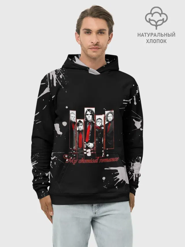 Худи мужской базовый хлопок с принтом «My Chemical Romance»