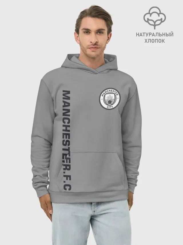 Худи мужской базовый хлопок с принтом «Manchester City F.C. — F.C.M.C. 2018 Vintage»