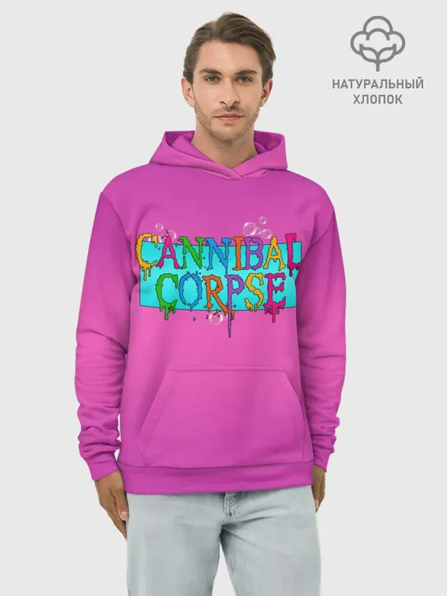 Худи мужской базовый хлопок с принтом «Cannibal Corpse»