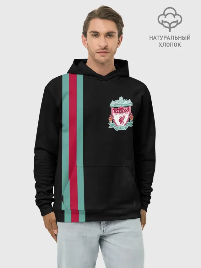 Худи мужской базовый хлопок с принтом «Liverpool FC»