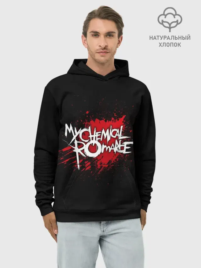 Худи мужской базовый хлопок с принтом «My Chemical Romance»