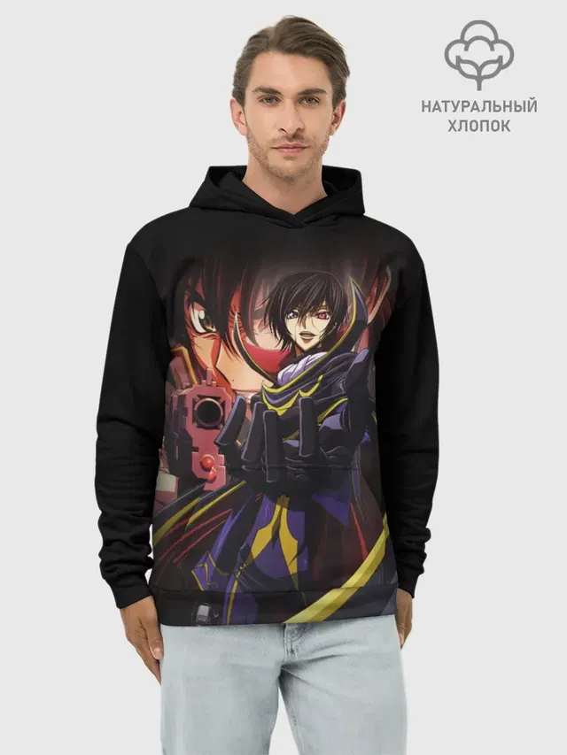 Худи мужской базовый хлопок с принтом «Code Geass — Code Geass_8»