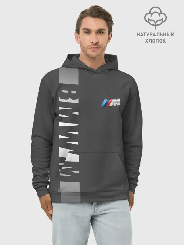Худи мужской базовый хлопок с принтом «BMW — BMW 2018 M Sport»