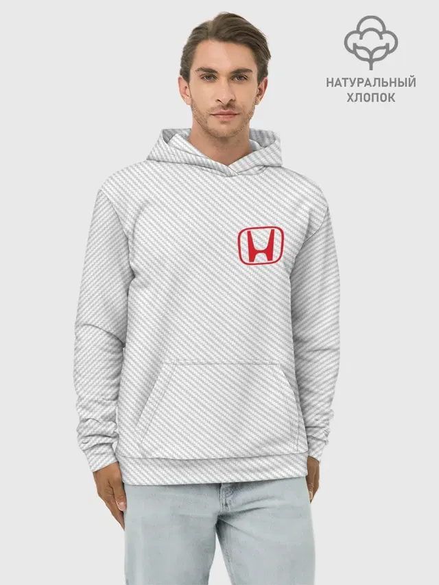 Худи мужской базовый хлопок с принтом «Honda Sport»