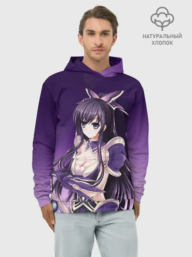 Худи мужской базовый хлопок с принтом «Date A Live yatogami»