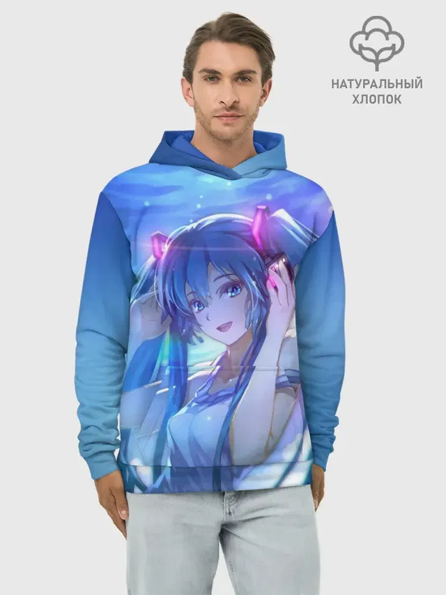 Miku на фоне космоса