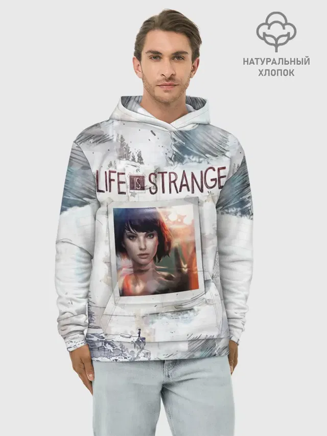 Худи мужской базовый хлопок с принтом «Max. Life is Strange.»