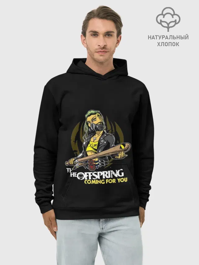 Худи мужской базовый хлопок с принтом «Offspring — The Offspring, coming for you»