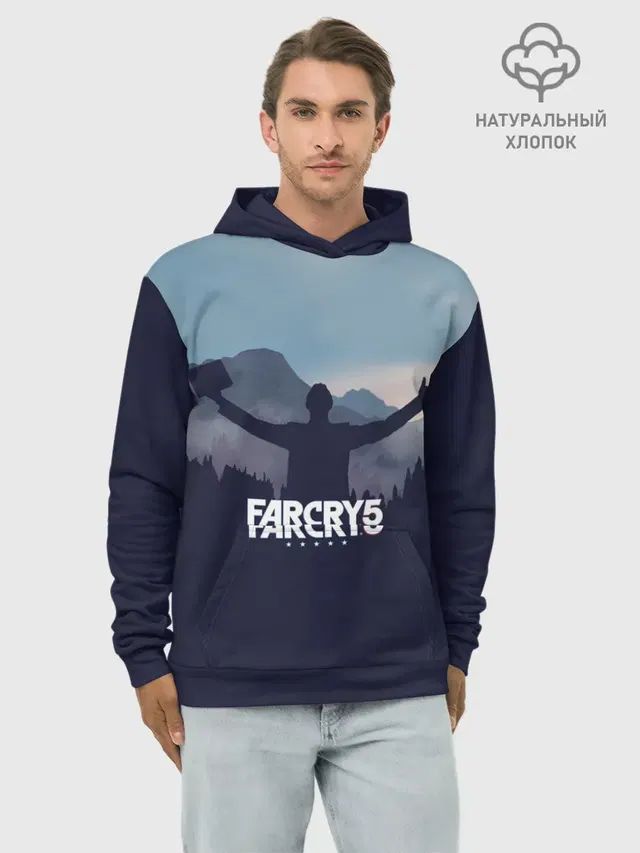 Худи мужской базовый хлопок с принтом «Far Cry — Ave Joseph»