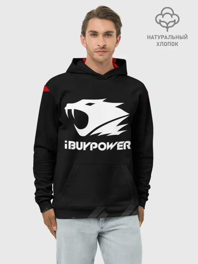 Худи мужской базовый хлопок с принтом «Counter-Strike — iBuyPower — The Form»