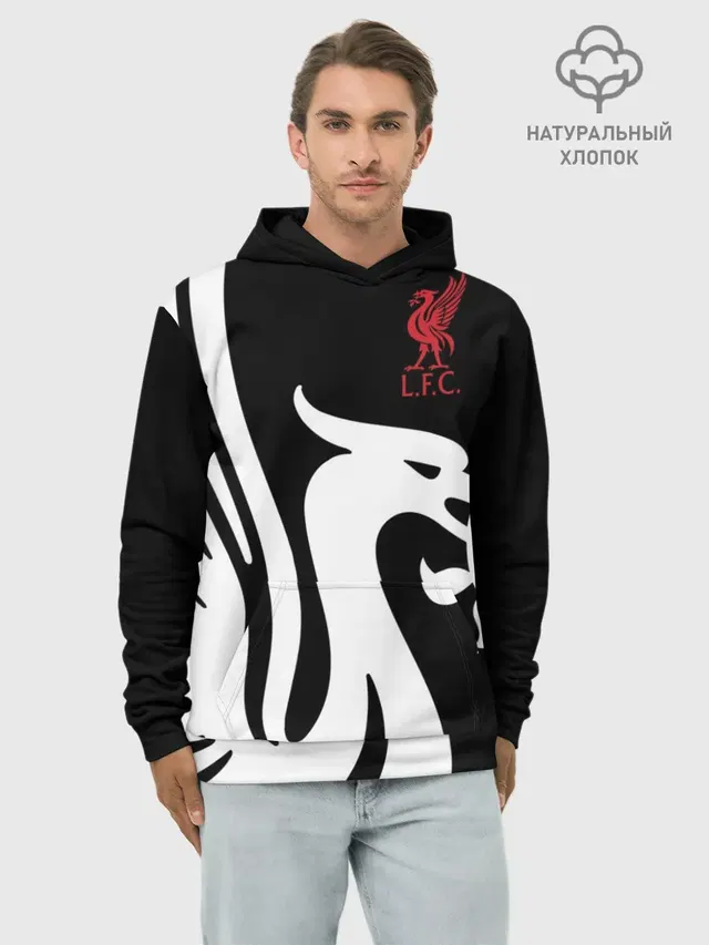 Худи мужской базовый хлопок с принтом «Liverpool Exclusive»